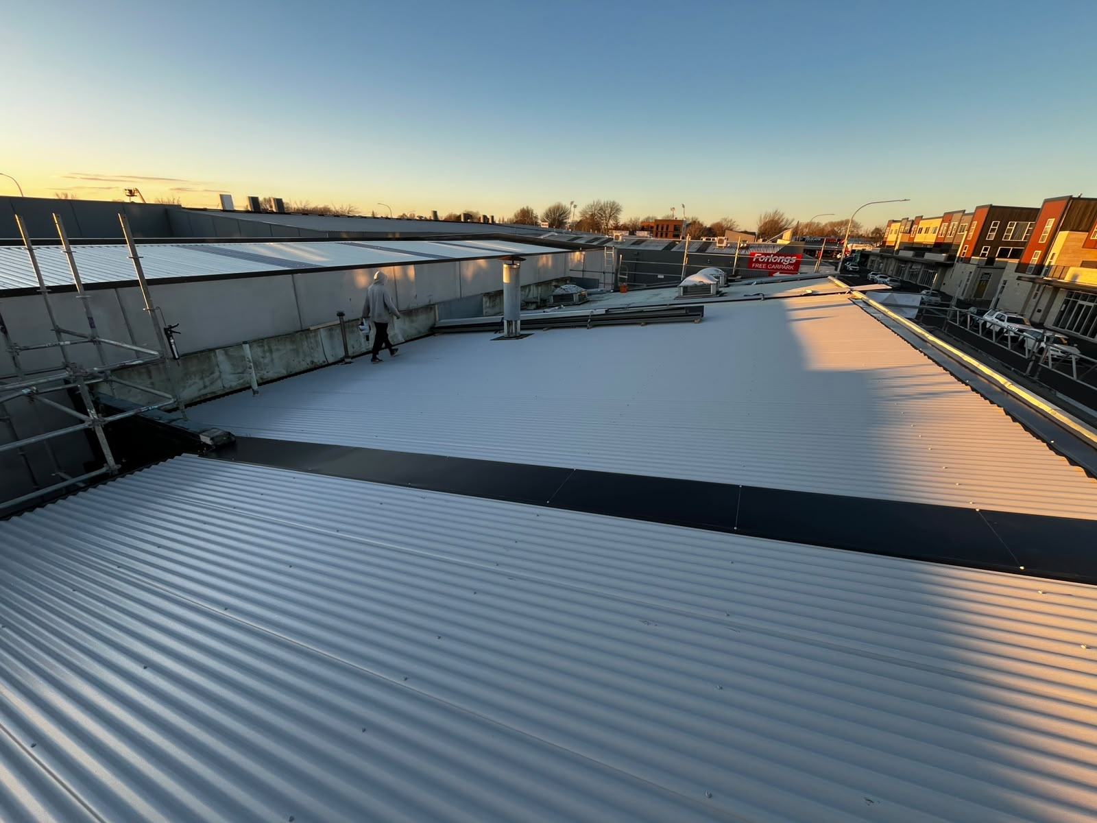 After — commercial roofing works